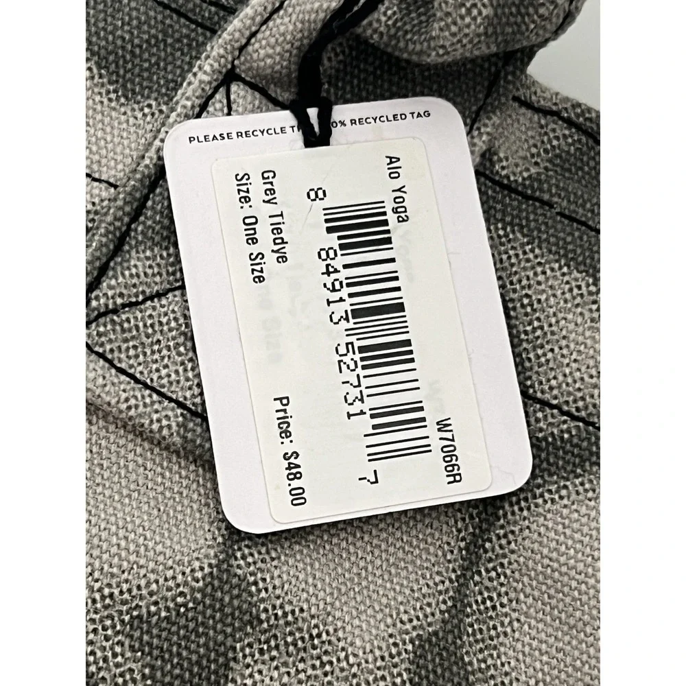 ALO Gray & White Tie Dye Yoga Bag (Large Shopping Bag) W7066R Brand New With Tag - Picture 3 of 5